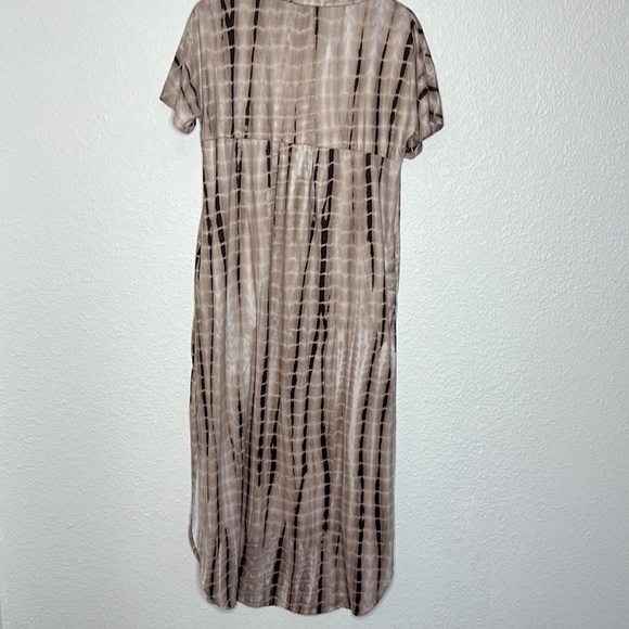 HUSK ARY brown tie dye maxi dress size XL boho beach coastal vacation neutral - Picture 5 of 7